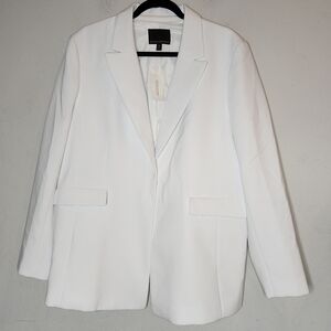 NWT Banana Republic White Single Button Blazer Womens Plus Size 18